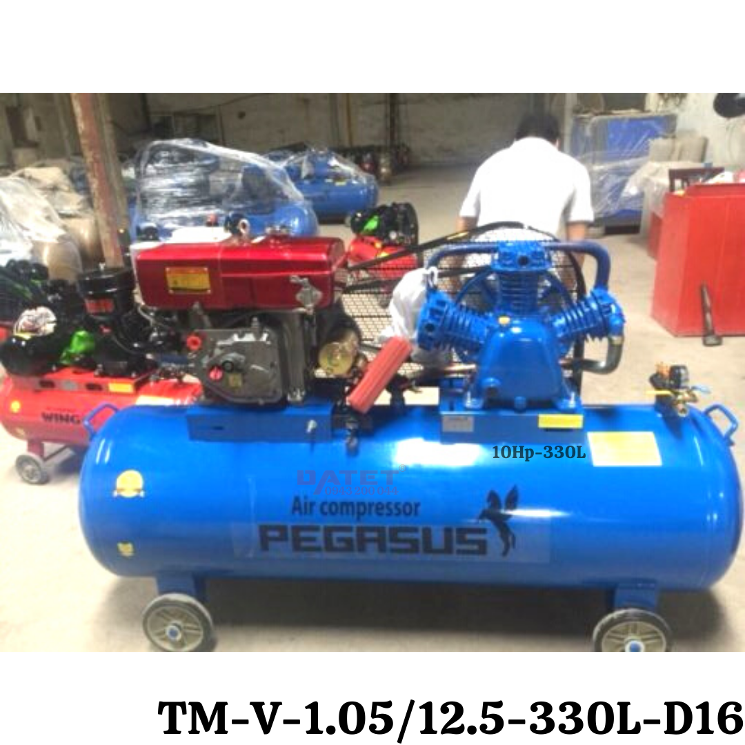 Máy nén khí chạy bằng dầu Diesel Pegasus TM-V-1.05/12.5-330L-D16