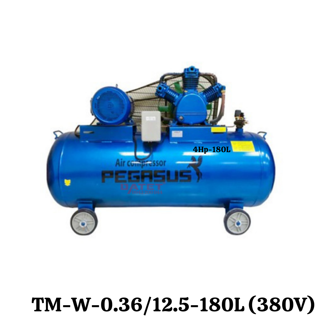 Máy nén khí dây đai Pegasus TM-W-0.36/12.5-180L (380V)