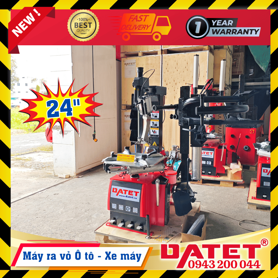 Máy ra vào lốp xe ô tô – xe máy đa năng 24 inch trụ gật gù đầy đủ tay đòn trợ lực và mỏ vịt tự động