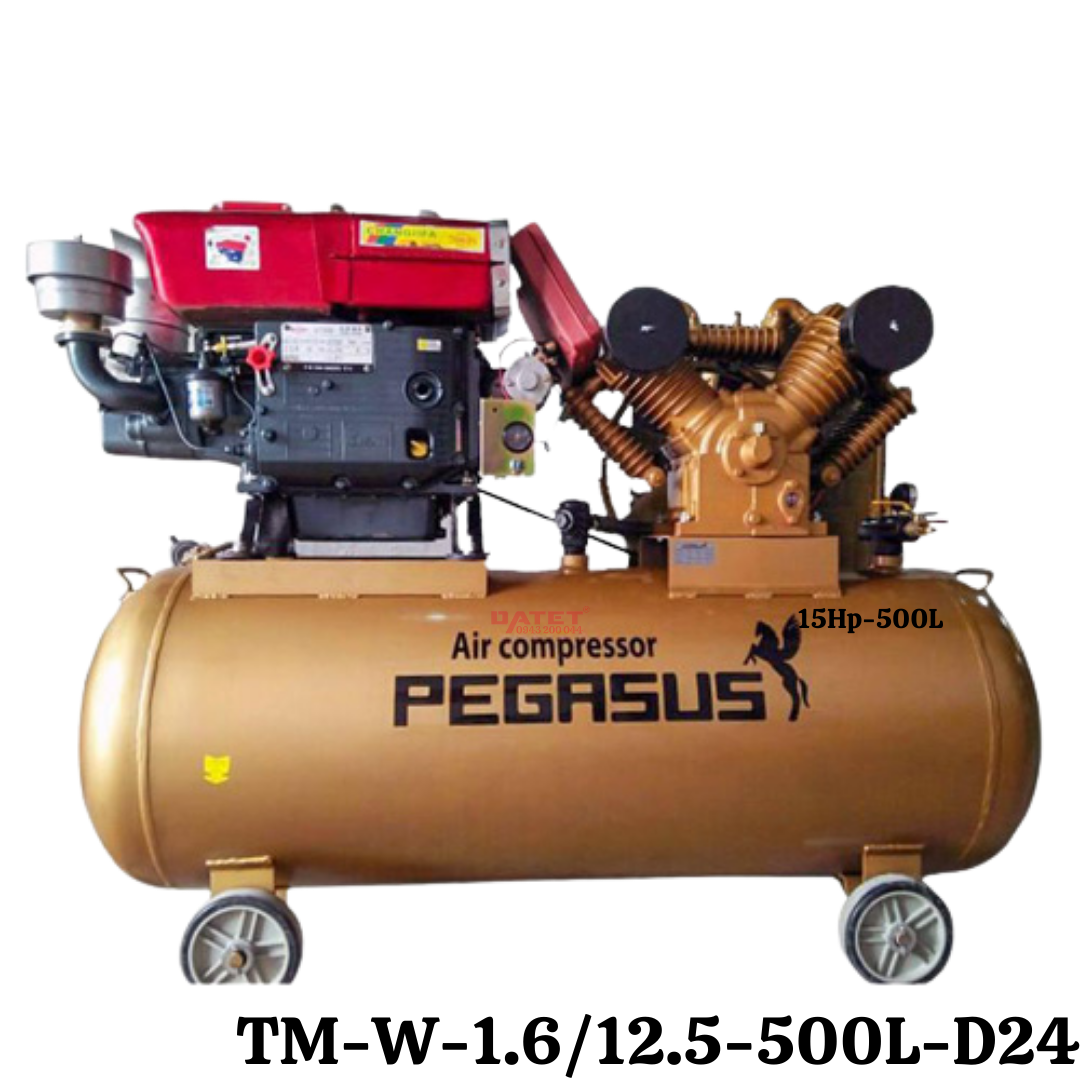 Máy nén khí chạy bằng dầu Diesel Pegasus TM-W-1.6/12.5-500L-D24