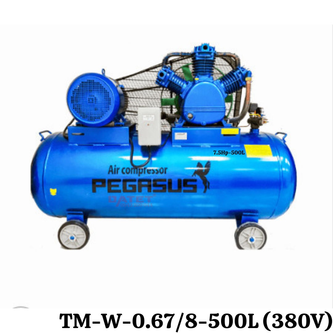 Máy nén khí dây đai Pegasus TM-W-0.67/8-500L (380V)