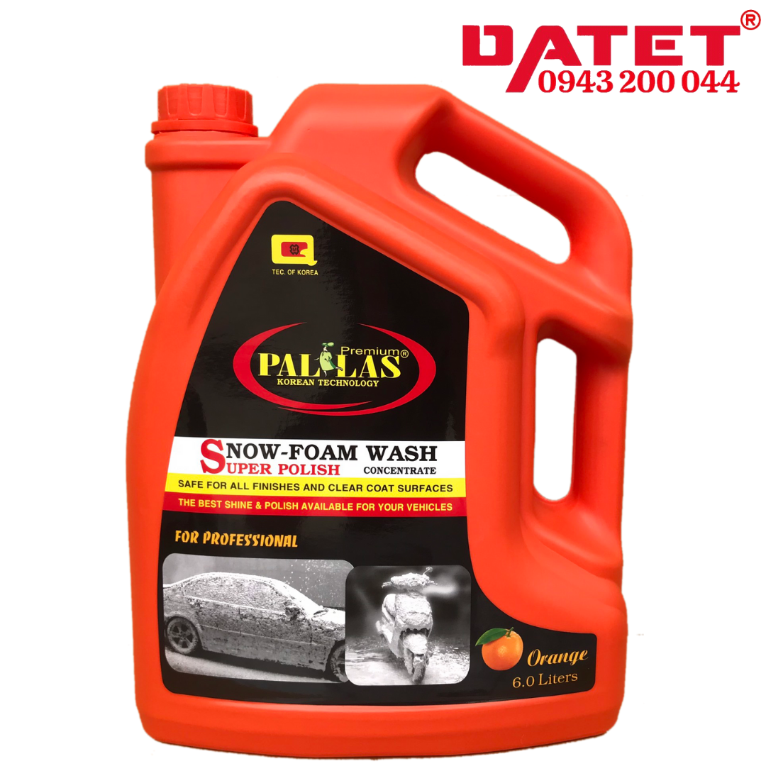 Dung dịch rửa xe bọt tuyết siêu bóng Pallas 6L