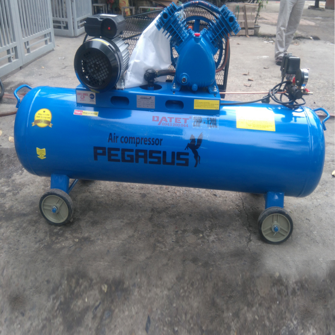 Máy nén khí dây đai Pegasus TM-V-0.17/8-120L