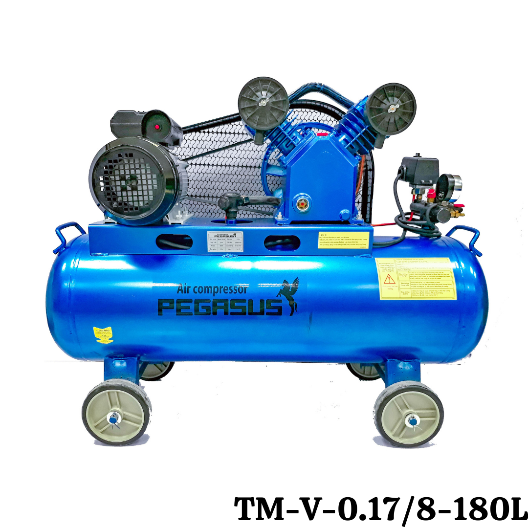 Máy nén khí dây đai Pegasus TM-V-0.17/8-180L