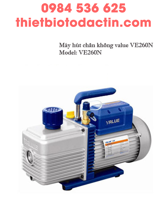 Thiết bị hút chân không ga lạnh Value VE260N