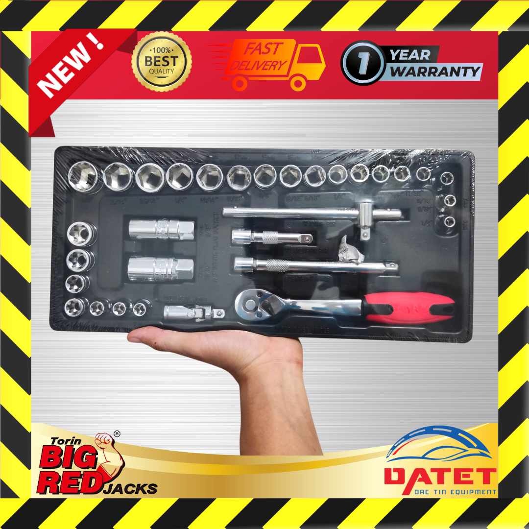 Bộ đầu tuýp và cần siết 31 chi tiết 3/8